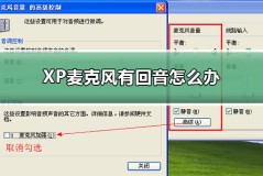 XP麦克风有回音怎么办