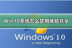 Win10系统怎么禁用体验共享