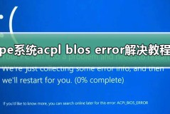 pe系统acpl blos error解决教程