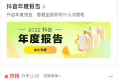 抖音年度报告2022在哪里