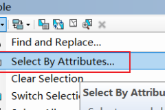 arcgis如何按属性选择多个要素