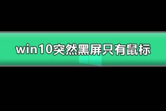 win10突然黑屏只有鼠标