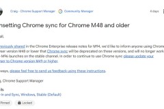 谷歌将结束Chrom48及更早版本的数据同步功能