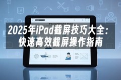 苹果cms模板2025年iPad截屏技巧大全：快速高效截屏操作指南苹果cms